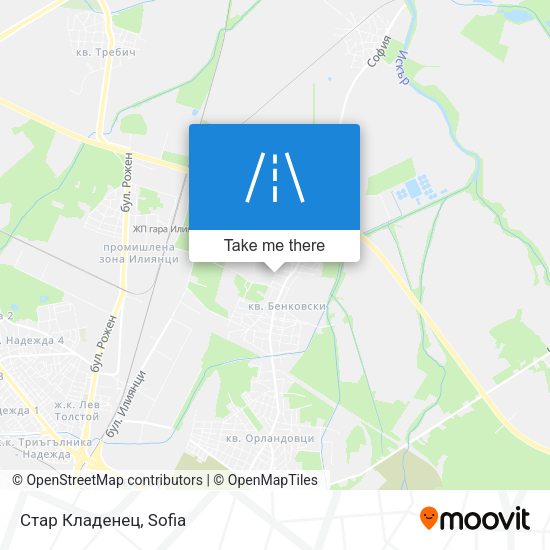 Стар Кладенец map