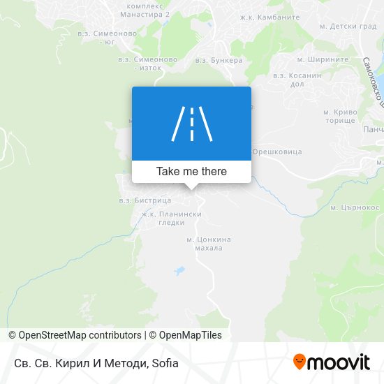 Св. Св. Кирил И Методи map