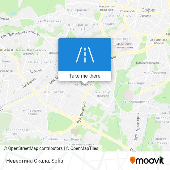 Невестина Скала map