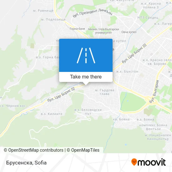 Карта Брусенска