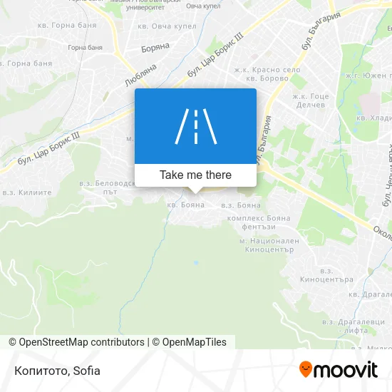 Карта Копитото