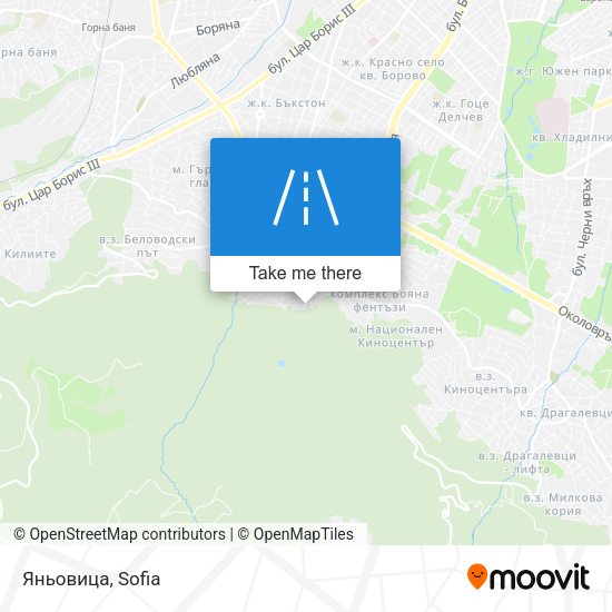 Яньовица map
