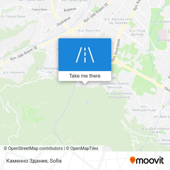 Каменно Здание map