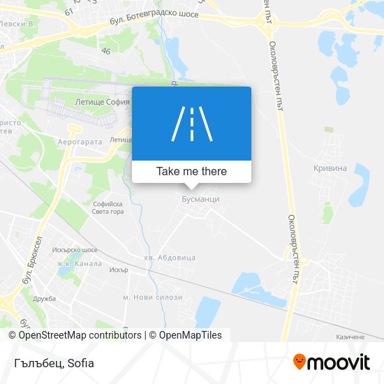 Гълъбец map