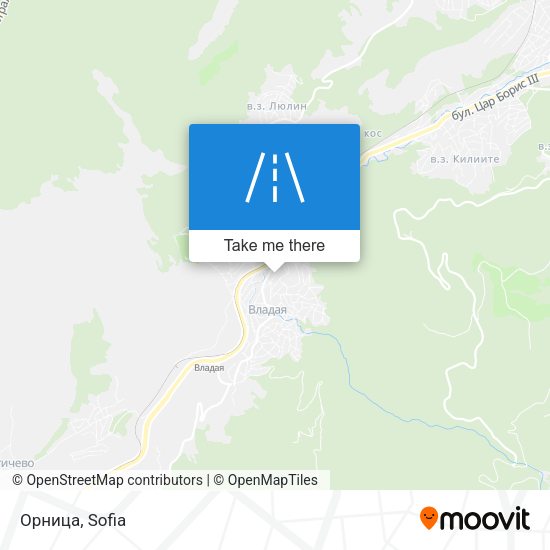 Орница map