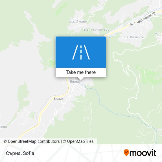 Сърна map