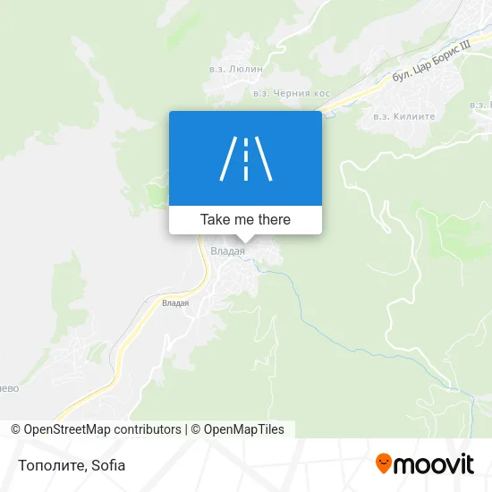Карта Тополите