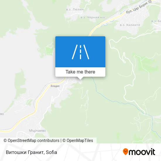 Карта Витошки Гранит
