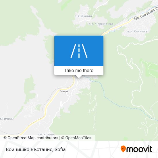 Войнишко Въстание map