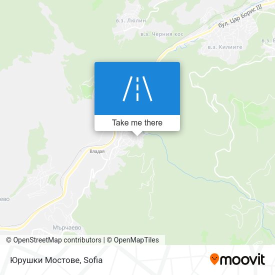 Карта Юрушки Мостове