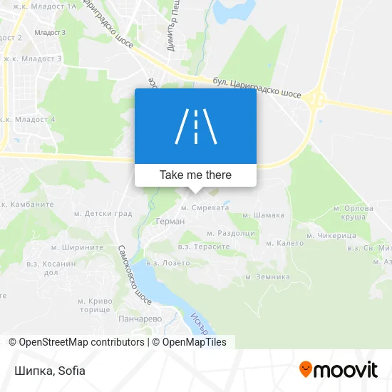 Карта Шипка