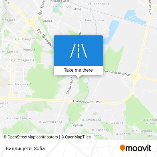 Карта Видлището
