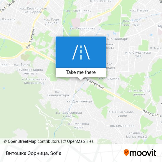 Витошка Зорница map