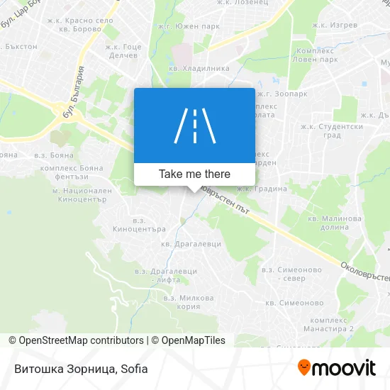 Карта Витошка Зорница