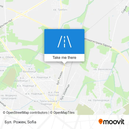Бул. Рожен map