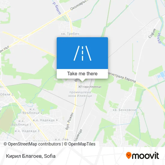 Карта Кирил Благоев