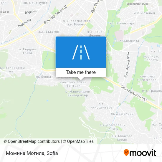 Карта Момина Могила