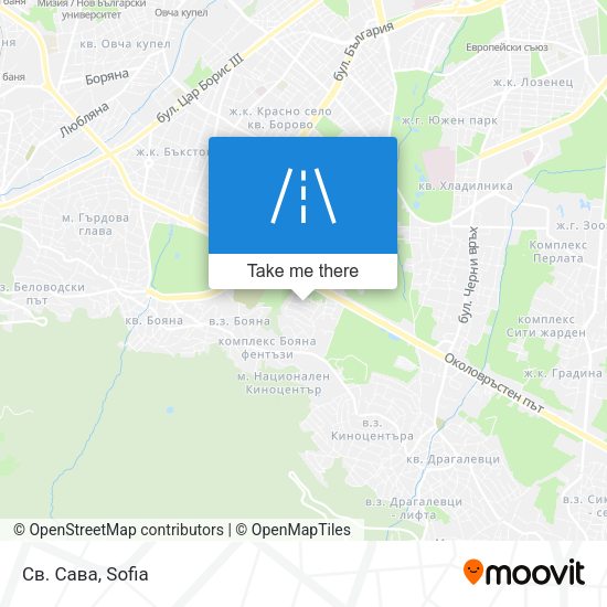 Св. Сава map