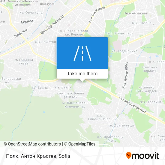 Карта Полк. Антон Кръстев