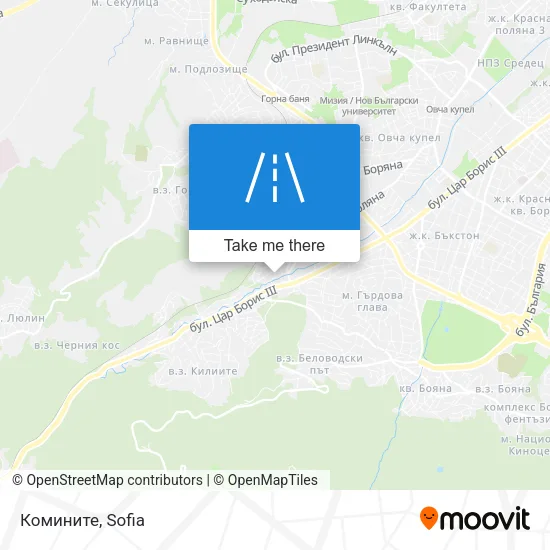 Карта Комините