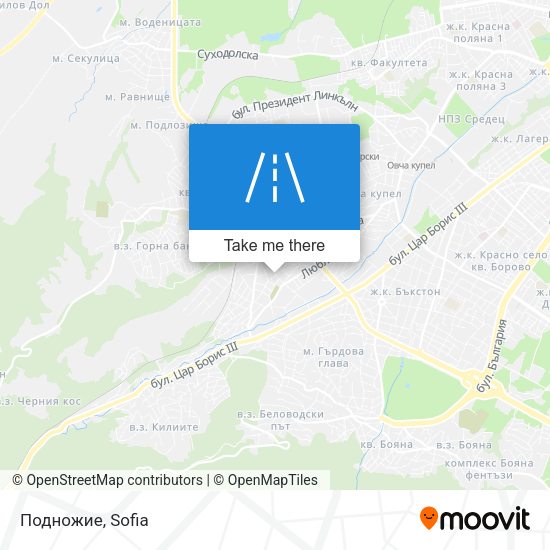 Подножие map
