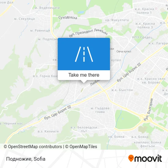 Подножие map