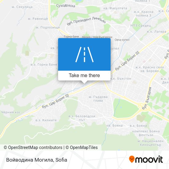 Войводина Могила map