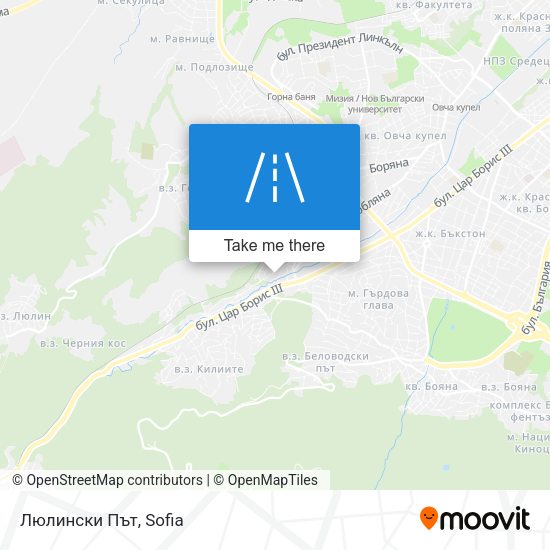 Люлински Път map