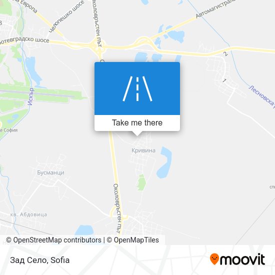 Зад Село map