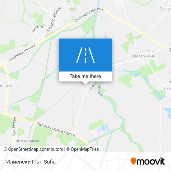 Илиенски Път map
