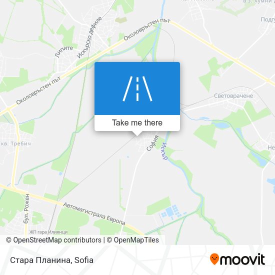 Стара Планина map