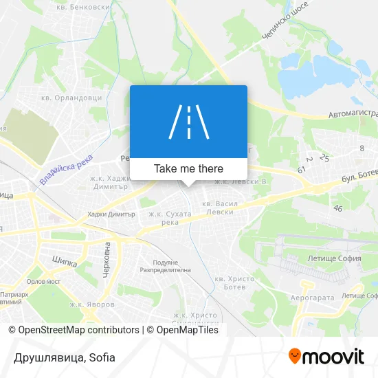 Карта Друшлявица