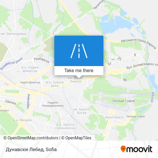Дунавски Лебед map