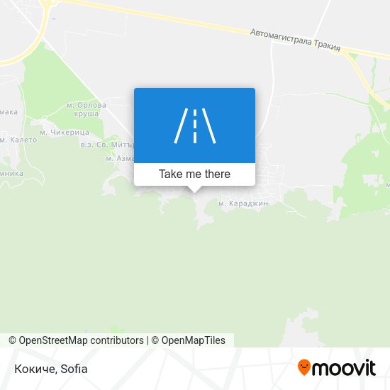 Кокиче map