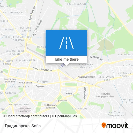 Карта Градинарска