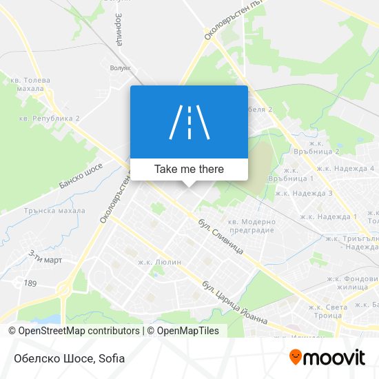Обелско Шосе map