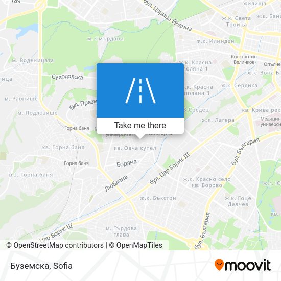Буземска map