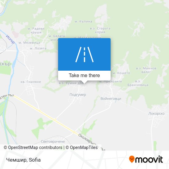 Чемшир map