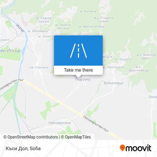 Къси Дол map