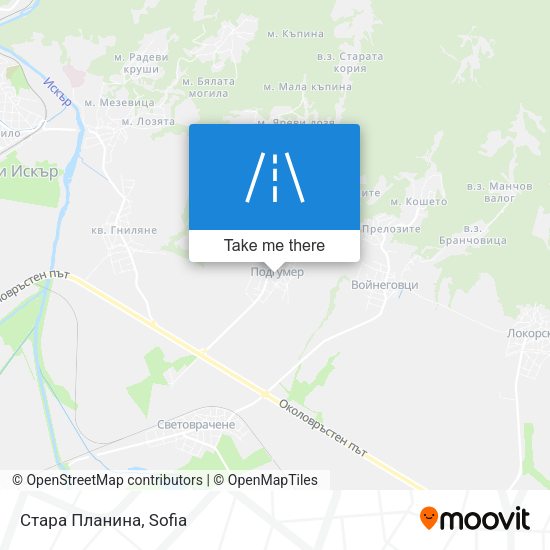 Карта Стара Планина