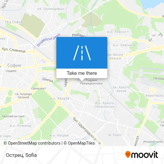 Карта Острец