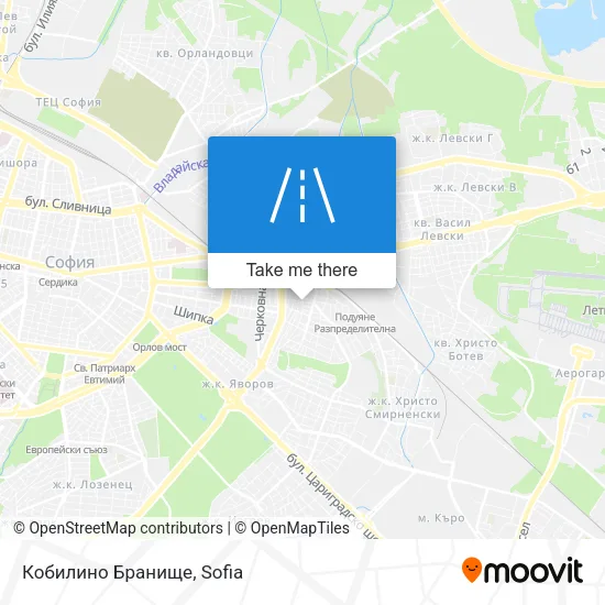 Карта Кобилино Бранище