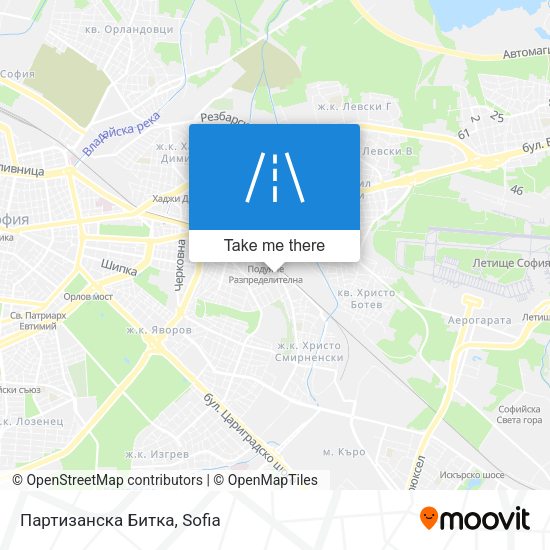 Партизанска Битка map