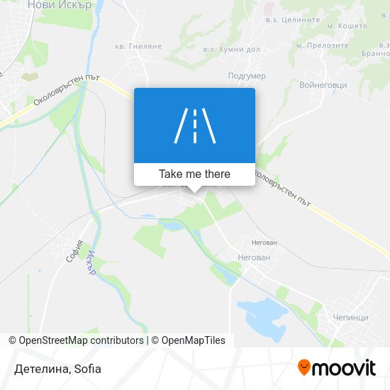 Детелина map