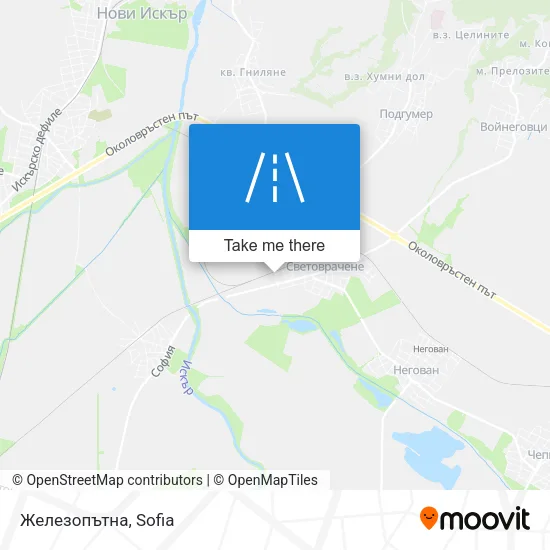 Карта Железопътна
