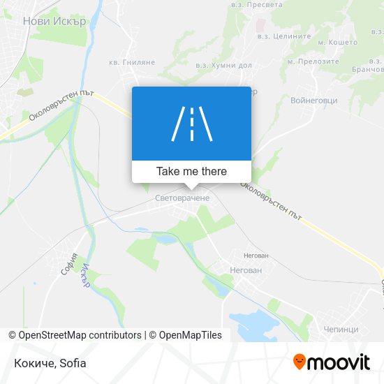 Кокиче map