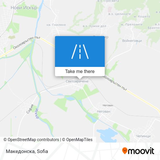 Македонска map