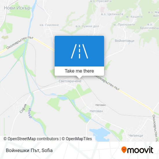 Войнешки Път map