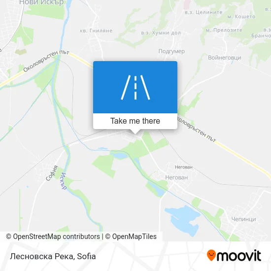 Лесновска Река map