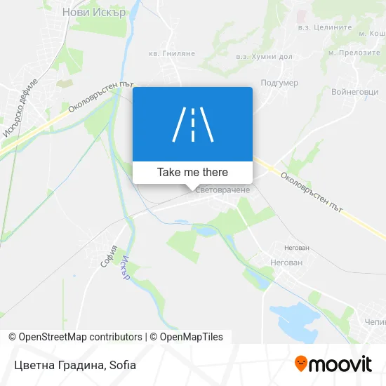 Карта Цветна Градина